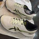 Asics 350 NOT OUT FF Spikes White/Yellow photo review
