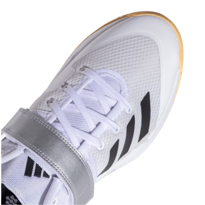 Adidas SCORERUN 2.0 Rubber Studs Shoes White/Yellow โ Lightweight breathable cricket shoes with cushioned EVA midsole and high-traction rubber outsole. 5